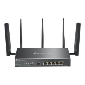 TP-Link Omada ER706W-4G V1 - wireless router - WWAN - Wi-Fi 6 - 4G - desktop, wall-mountable | 5-port switch | AX3000 | 2.4 GHz